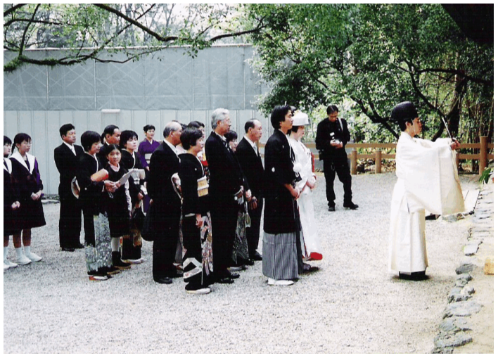 Japonsko, šintoistická svadba v Nagoyi - Japan, Nagoya,traditional wedding in shintoism shrine  2000