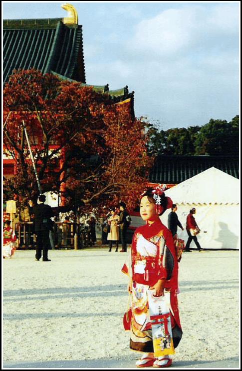 Japonsko,novembrový sviatok detí v Nagoyi - Japan, Kyoto, A november child´s feast day 2000 